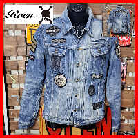 Roen Patch Denim Jacket 46 M Made in Japan