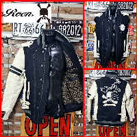 List price 90,000 Roen Roen 2-way leather sleeve stadium jacket vest M black