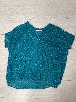 Uniqlo shirt short sleeves polka dots size L