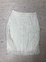 Pleated Skirt White Size L