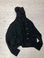 Hoodie knit, black, size M