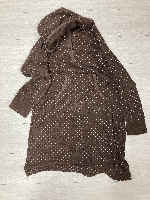 UNIQLO Fleece Polka Dot Brown Size L
