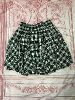 Miniskirt Check Black Size M