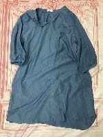 Tunic, 3/4 length sleeves, navy blue, size L