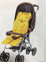 Pooh Stroller Cushion Orange