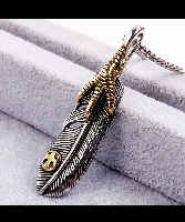 Eagle Feather Necklace Silver Eagle Feather Indian Mexican High quality Popularity