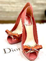 Christian Dior open toe pumps