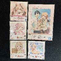 Cuckoo's Bride Ichibikkou Kuji Lottery - illustration board and 4 miniature color papers, various Erika Amano, Sachi Unno, Nagi Amano
