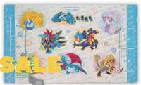 Play Mat Rubber Mat Pokémon Card Game Gabrious Bomanda Kaiju Metagross Vanguilas Jararanga