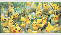 Play Mat Pokémon Card Game Pikachu Pikachu Forest Cute